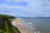Blick vom Mussenden Temple zum Strand