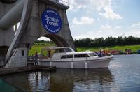 Einfahrt ins Falkirk Wheel 