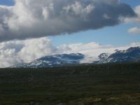 Blick von der Hardangervidda in das Gletschergebiet