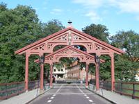 Trondheim alte Brücke über den Nidelv