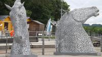 Kelpies am Falkirk Wheel