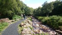 Spazierweg zum Glenevin Wasserfall