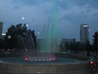 Fontänenspiel in Krasnoyarsk