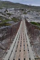 Hängebrücke über den Repparfjordelven