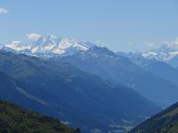 146 Fahrt auf der Furka-Pass- Strasse - Stopp am Hotel Belvedere - Blick zur Mischabelgruppe und zum Matterhorn