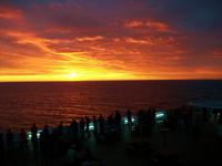 Abendstimmung auf der Fähre 