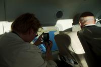 Flug über das Okavango Delta