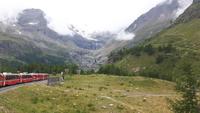 Fahrt mit dem Bernina-Express (Palü-Gletscher)