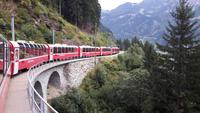 Fahrt mit dem Bernina-Express
