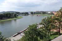 Blick von der Wawelburg auf die Weichsel