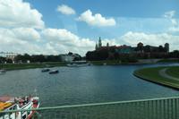 Weichsel, dahinter die Wawelburg