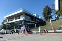 Wir parken am Amphitheater in Oppeln