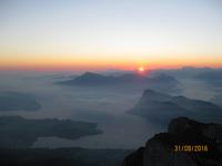 Guten Morgan auf dem Pilatus