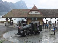 Wir verabschieden uns von der Dampflok und von Vitznau