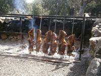 Schwein am Spieß