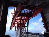 die massiven Träger der Gipfelbahn am Kitzsteinhorn