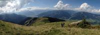Blick auf die Berggipfel