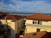 Ein Blick vom Hotel zum Mittelmeer.