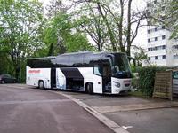 vor dem Novotel in Besancon