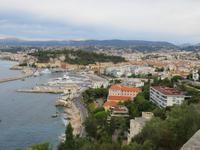 Fahrt nach Nizza entlang der Côte d'Azur - Blick auf Nizza