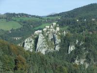 Blick zur Burg Klamm