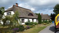 reetgedeckte Häuser auf Hiddensee