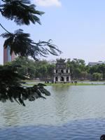 Hoan Kiem See mit Schildkröten-Pavillion