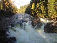 Wasserfall neben der Strasse