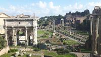 Rom (Ausblick von den Kapitolinischen Museen auf das Forum Romanum)