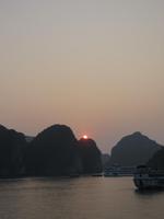 Sonnenuntergang, Halong Bucht