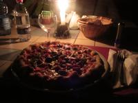 Abendessen im Observatorium von Stromboli