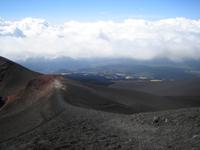 Blick vom Krater ins Land 