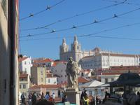 Lissabon - Blick auf die Altstadt und das Kloster Sao Vicente