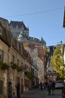 Blick zur Funicolaire und zum Château Frontenac