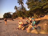Sonnenuntergang am Strand von Mahe