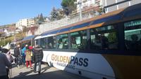 Fahrt mit dem Panoramic-Express (Bahnhof Montreux)