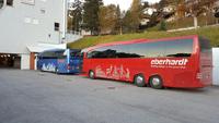 unsere zwei Reisebusse ...