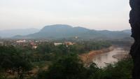 Blick auf den Mekong in Luang Prabang