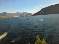 Ein einsames Boot auf dem Lago.