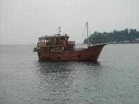 Unser Schiff zur Inselrundfahrt nach Ross- und North-Island