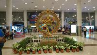 Shiva schickt uns heim am Flughafen von Chennai