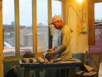 Antsirabe: ein Cebuhorn wird verarbeitet