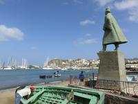 Denkmal für Alfonso Diogo an der Uferpromenade von Mindelo