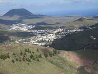 Blick vom Mirador der la Haria ins Tal der Tausend Palmen