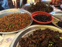 Exotischer Markt Kambodscha