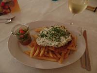 Leckeres Meerrettich-Schnitzel mit Pommes