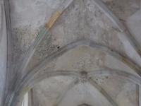 Templerkapelle in Mücheln, Reste der Rankenmalerei im Inneren