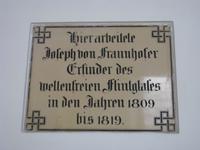 berühmter Bewohner von Benediktbeuren:  Fraunhofer experimentierte hier