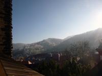Blick von der Burg Loket auf den Kaiserwald