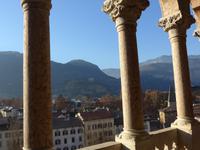 Trento - Castello Buonconsiglio - Gallerie mit herrlichen Blick auf die Stadt